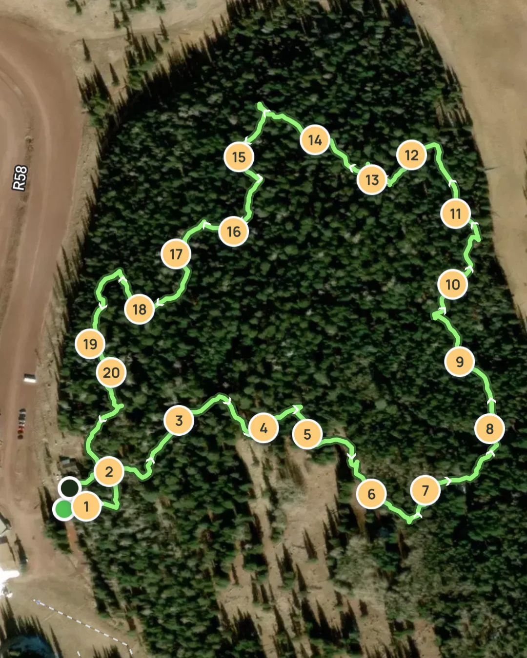 Archery Course 5 Map