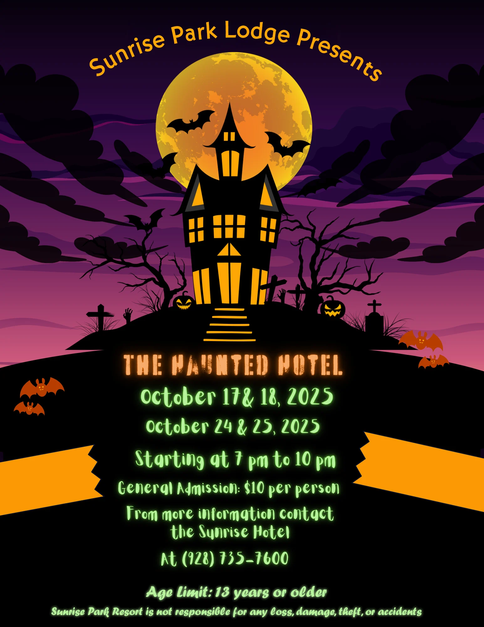 Haunted Hotel at Sunrise Park Resort 2025
